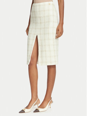 Elisabetta Franchi Elisabetta Franchi Suknja olovka GO-232-67E2-V440 Krem Slim Fit