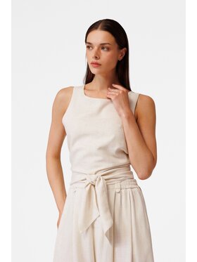 LE POSSÉ LE POSSÉ Top TZOPIW Beige Regular Fit