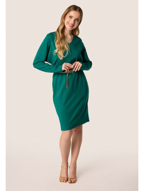 QUIOSQUE QUIOSQUE Sukienka codzienna 4VF007 Zielony Regular Fit