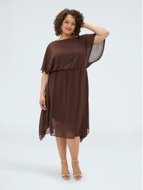 Fiorella Rubino Fiorella Rubino Abito da sera 7019T101866N032 Marrone A-Line Fit
