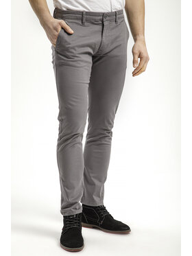 Cross Jeans Cross Jeans Chinosy E 120-170 Szary Tapered Leg