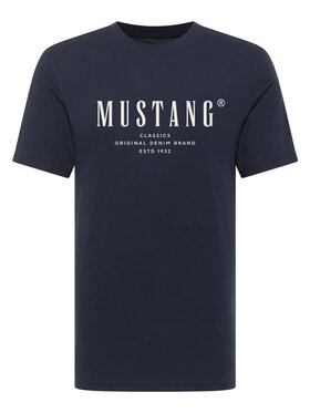 Mustang Mustang T-Shirt Style Alex Granatowy Regular Fit