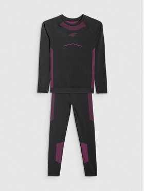 4F 4F Komplet bielizny termoaktywnej SKI UNDERWEAR Czarny