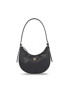 Tommy Hilfiger Tommy Hilfiger Sac à main Crest Leather Shoulder Bag AW0AW15229 Noir