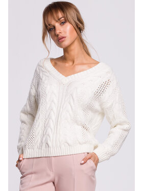 Made of Emotion Made of Emotion Maglione M510 Bianco Basic Fit