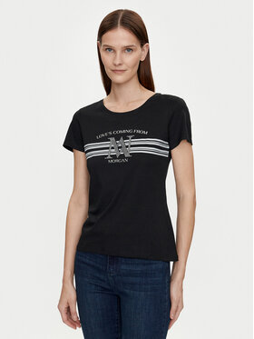 Morgan Morgan T-shirt 241-DONNA Crna Regular Fit