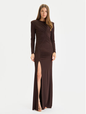 Gaudi Gaudi Официална рокля 521FD14008 Кафяв Slim Fit