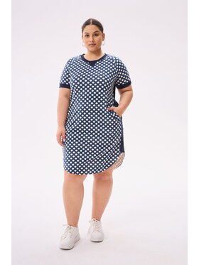 blue shadow blue shadow Sukienka codzienna Rain Plus Size Granatowy Standard Fit