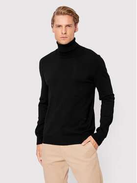 Trussardi Trussardi Krekls ar augstu apkakli 52M00629 Melns Regular Fit