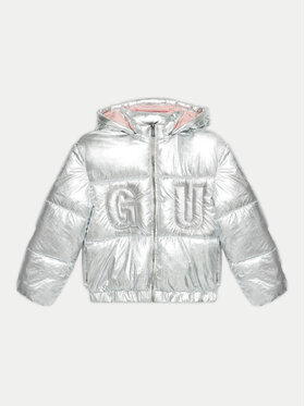 Guess Guess Пухено яке J4BL10 WEYO0 Сребрист Regular Fit