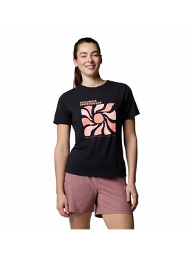 Columbia Columbia T-Shirt 212013 Czarny Regular Fit