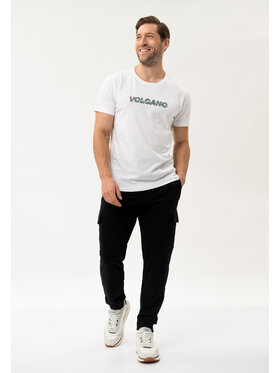 Volcano Volcano T-Shirt T-NIGHT Biały Regular Fit