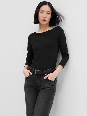 Gap Gap Majica 540606-04 Crna Slim Fit