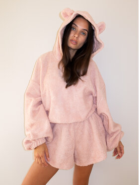 MissDenim MissDenim Polar Teddy Bear Różowy Oversize