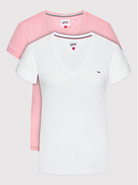 Tommy Jeans Tommy Jeans 2er-Set T-Shirts DW0DW11458 Bunt Slim Fit