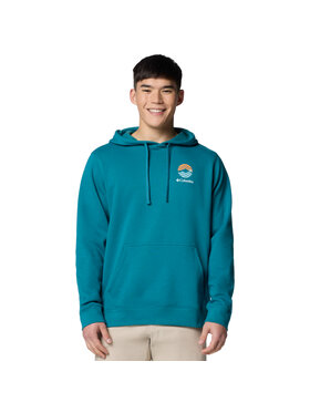 Columbia Columbia Bluza Columbia Columbia Trek Graphic Hoodie Zielony Regular Fit