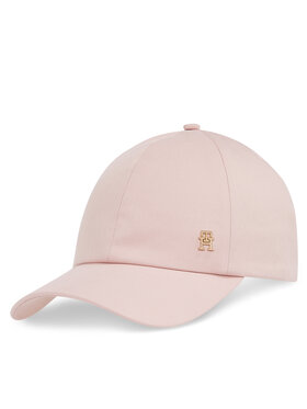 Tommy Hilfiger Tommy Hilfiger Шапка с козирка Elevated Chic Soft Cap AW0AW17138 Розов