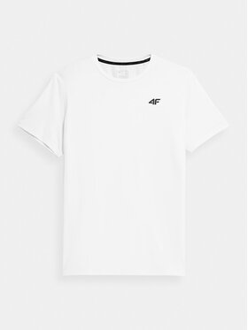 4F 4F T-Shirt 4FWSS24TFTSM598 Λευκό Regular Fit