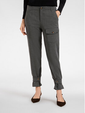 Elena Mirò Elena Mirò Spodnie materiałowe P171P000374N023 Szary Regular Fit