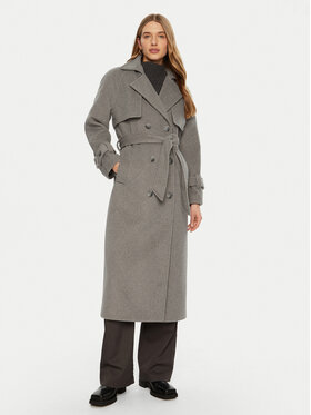 ACCESS FASHION ACCESS FASHION Prechodný kabát 44-9001-119 Sivá Relaxed Fit
