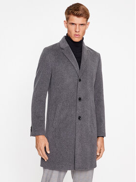 Boss Boss Vlněný kabát H-Hyde-C-224 50485199 Šedá Regular Fit