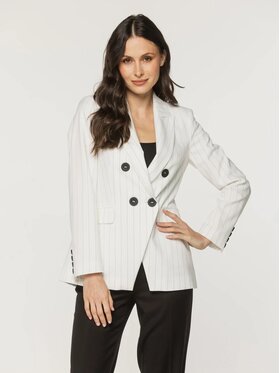 Willsoor Willsoor Marynarka 68111 Biały Slim Fit