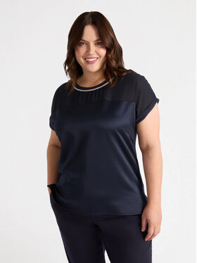 Fiorella Rubino Fiorella Rubino T-Shirt G427L008205N034 Niebieski Regular Fit