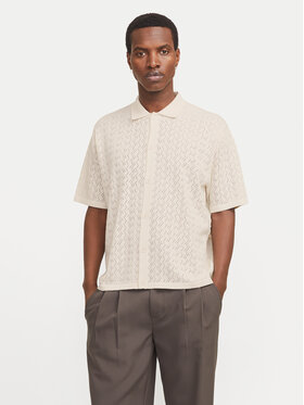Jack & Jones Jack & Jones Košeľa Tyler 12272863 Krémová Loose Fit