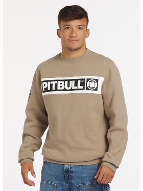 PITBULL PITBULL Bluza męska Sherwood M Beżowy Regular Fit