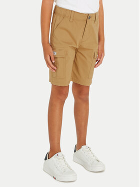 Tommy Hilfiger Tommy Hilfiger Шорти з тканини KB0KB08799 Бежевий Straight Fit