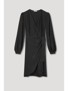 Elementy Elementy Sukienka koktajlowa AW22-SUK-VALENTINA-M-BLACK Czarny Regular Fit