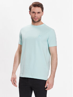 KARL LAGERFELD KARL LAGERFELD T-Shirt Crew Neck 755890 532221 Zielony Regular Fit