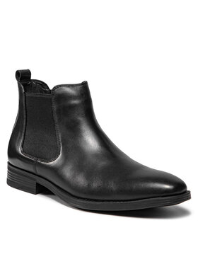 Wittchen Wittchen Kotníková obuv s elastickým prvkem 93-M-915-1 Černá