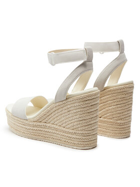 Calvin Klein Jeans Espadrile Wedge Sandal Su Mg Btw YW0YW01026 Écru