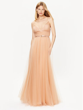 Elisabetta Franchi Elisabetta Franchi Večerní šaty AB-464-32E2-V750 Béžová Regular Fit