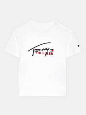 Tommy Hilfiger Tommy Hilfiger T-Shirt KN0KN01621 Biały Regular Fit