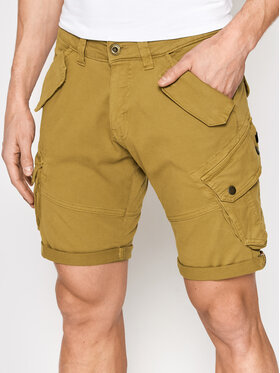 Alpha Industries Alpha Industries Šortky z materiálu Combat 116210 Hnědá Regular Fit