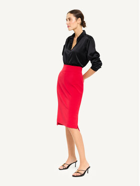 KMX KMX Spódnica ołówkowa 115850008 Czerwony Fitted Fit
