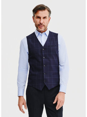Pako Lorente Pako Lorente Kamizelka garniturowa P25SF-8X-003 Granatowy Slim Fit