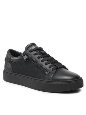 Calvin Klein Calvin Klein Sneakersy Low Top Lace Up W/Zip Mono Jq HM0HM01013 Czarny