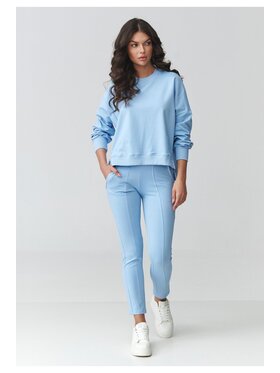 Makadamia Makadamia Dres M917 Niebieski Loose Fit