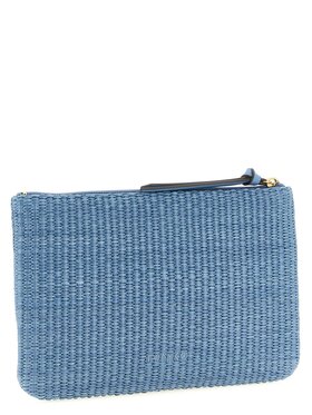 PINKO PINKO Torebka Blue Polypropylene Clutch Niebieski jasny