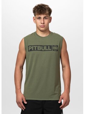 PITBULL PITBULL Koszulka techniczna Casual Sport HILLTOP Zielony Regular Fit