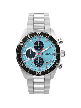 Timex Timex Zegarek TW2Y62200 Srebrny