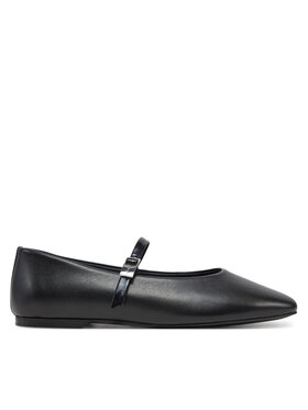 Calvin Klein Calvin Klein Balerini Ballerina New Buckle - Lth HW0HW02483 Negru