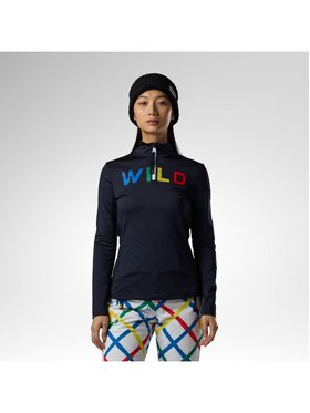 Rossignol Rossignol Bluza techniczna W Jcc Quarter Zip First Layer Czarny Slim Fit