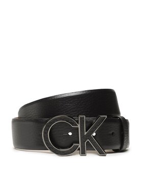 Calvin Klein Calvin Klein Pánsky opasok Adj Ck Metal Bombe Inlay 35 Mm K50K510353 Čierna