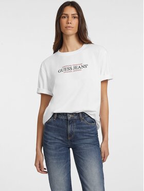 Guess Jeans Guess Jeans T-Shirt 165649 Biały Classic Fit