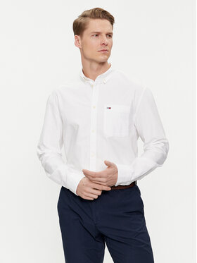 Tommy Jeans Tommy Jeans Košile Oxford DM0DM18335 Bílá Regular Fit