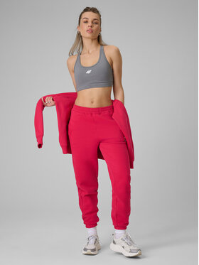 4F 4F Spodnie dresowe WINTER CLUB Czerwony Regular Fit